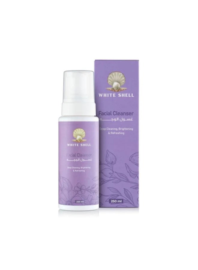 White Shell Deep Cleansing & Moisturizing Face Wash – 250ml - Image 1